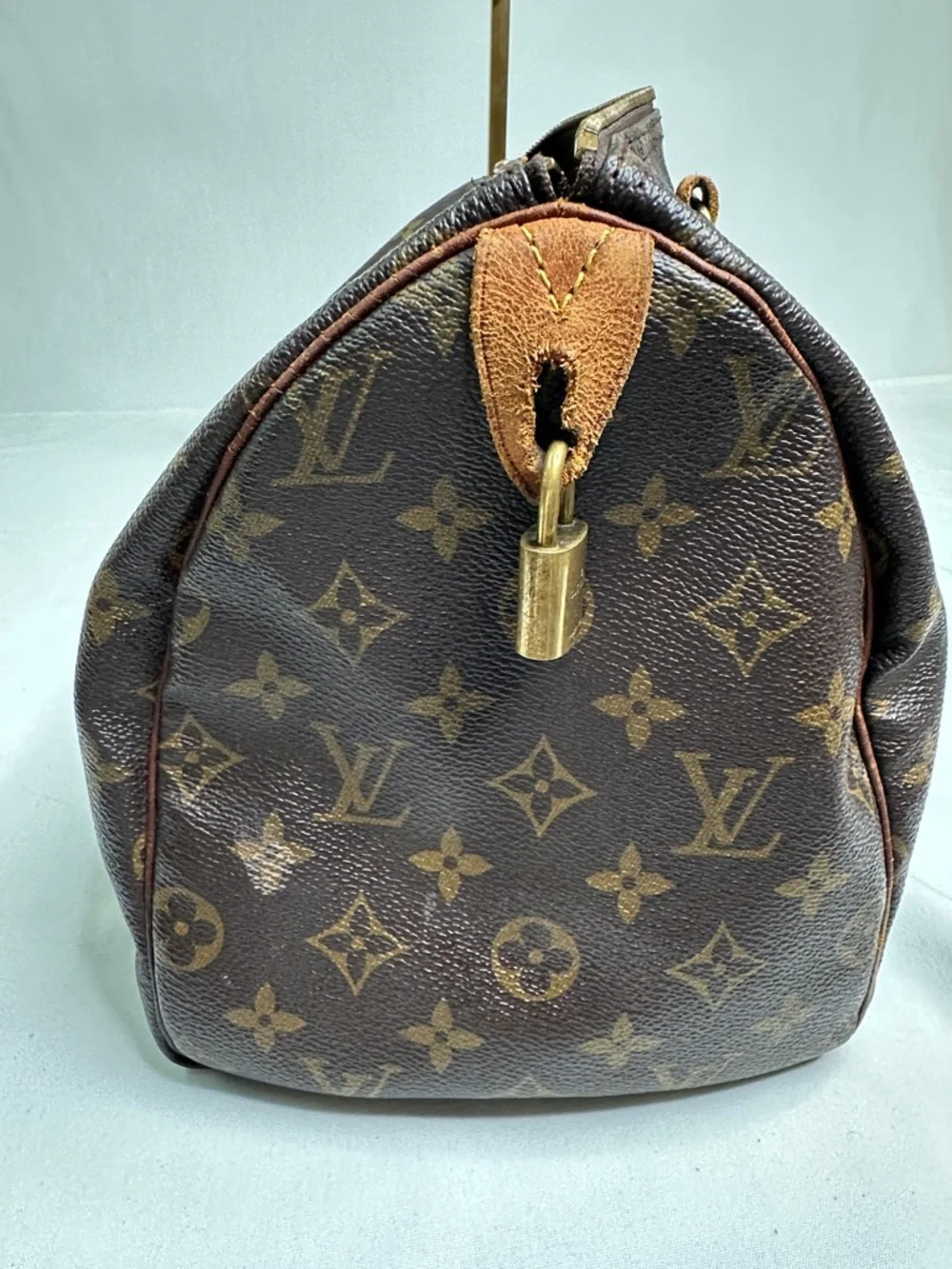 Louis Vuitton Monogram Speedy Bag in Brown and Tan Vintage
